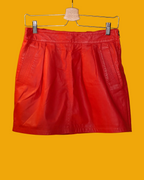 Red Leather Skirt