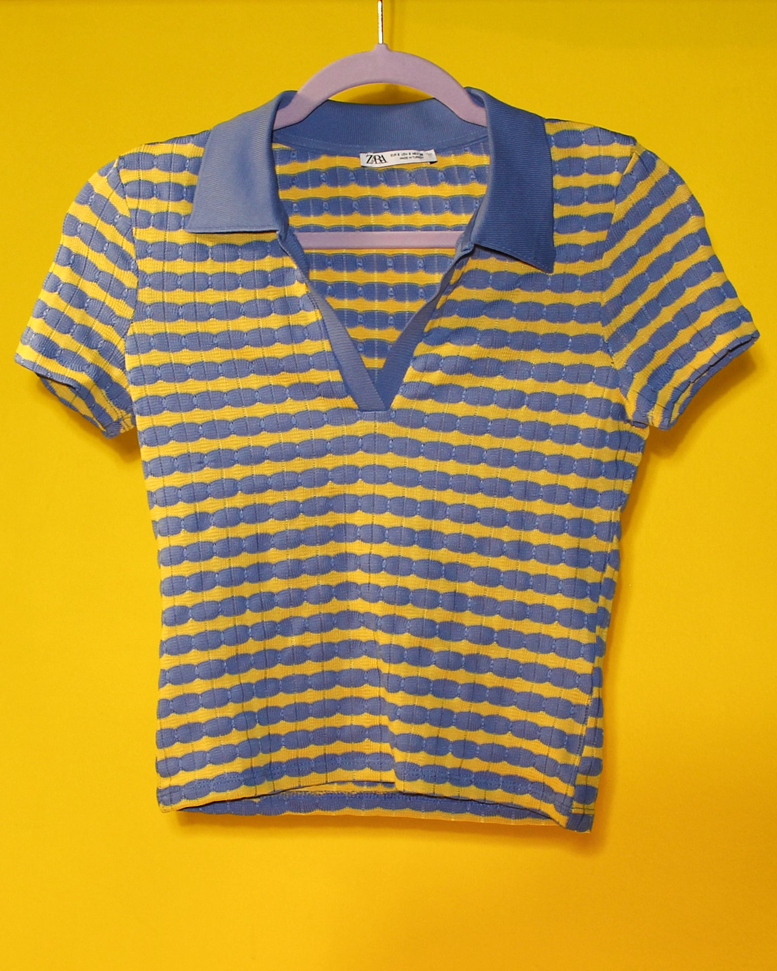 Striped Knit Polo