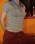 Striped Knit Polo