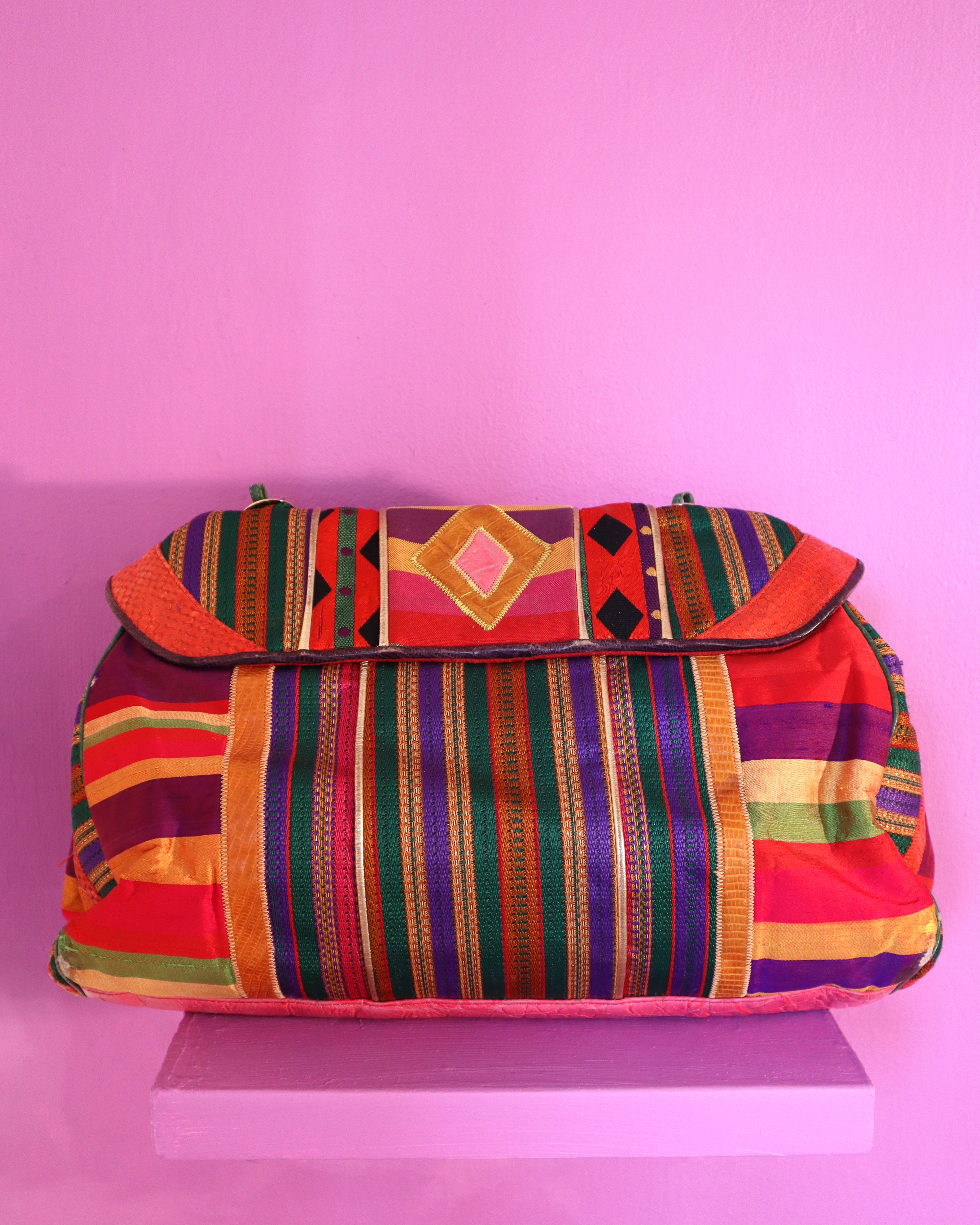 1980s Sharif large top handle bag