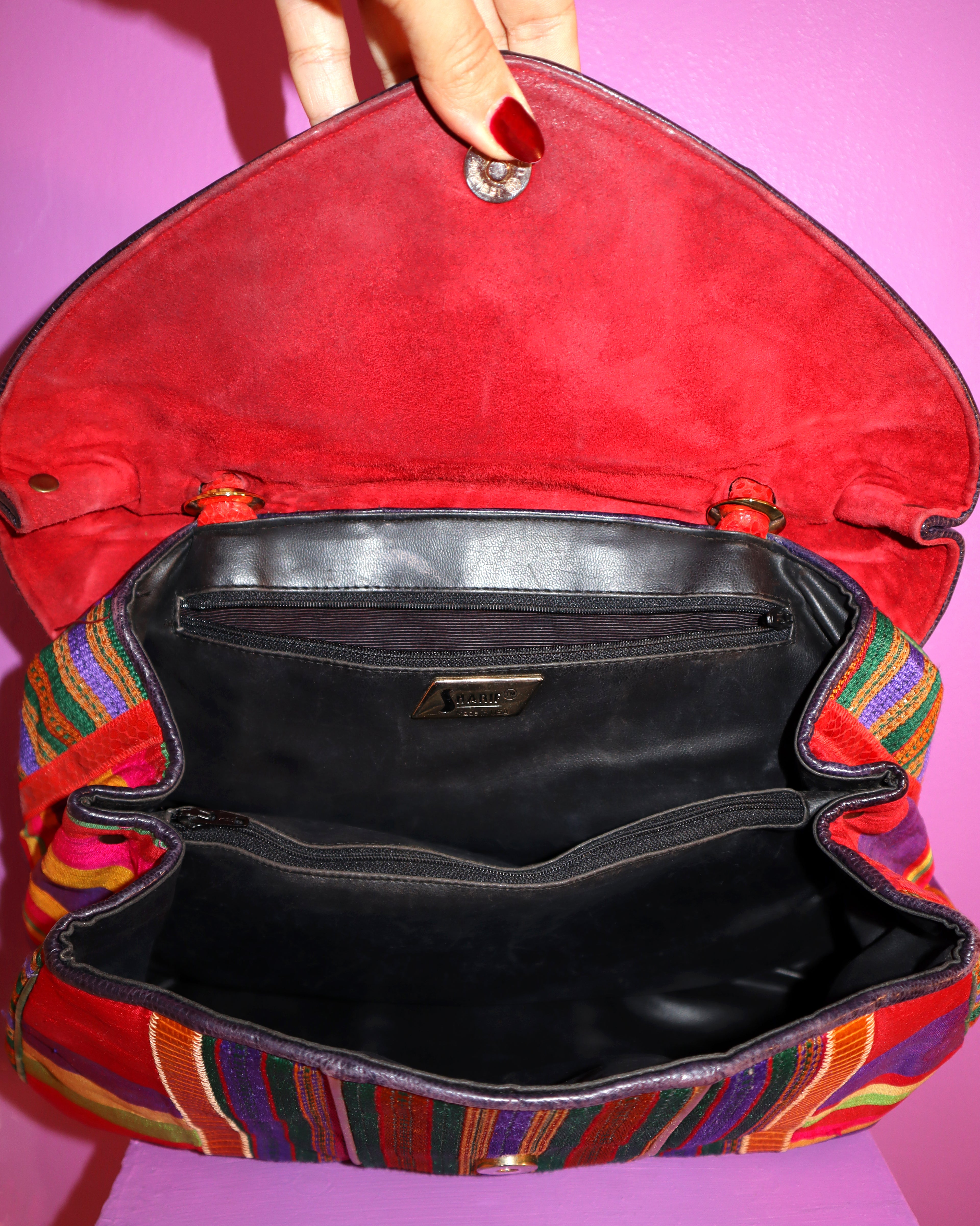 1980s Sharif large top handle bag