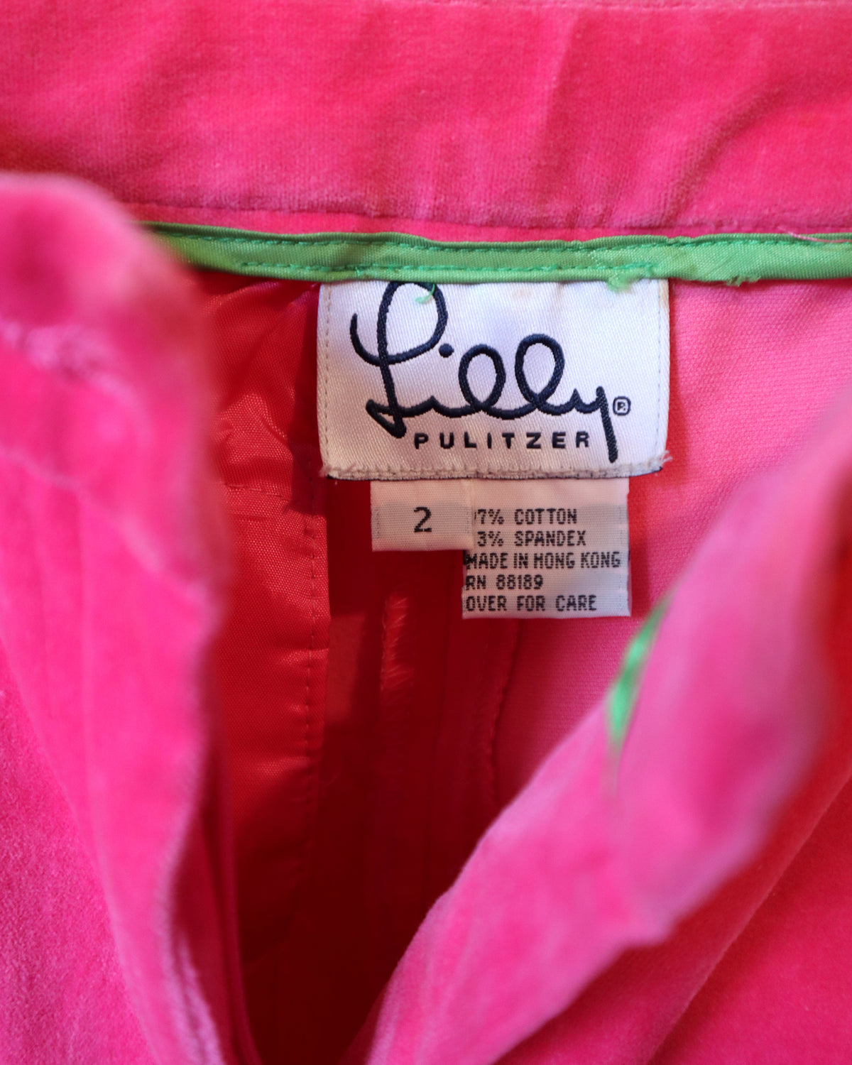 Lilly Pulitzer Pink Velveteen Pants