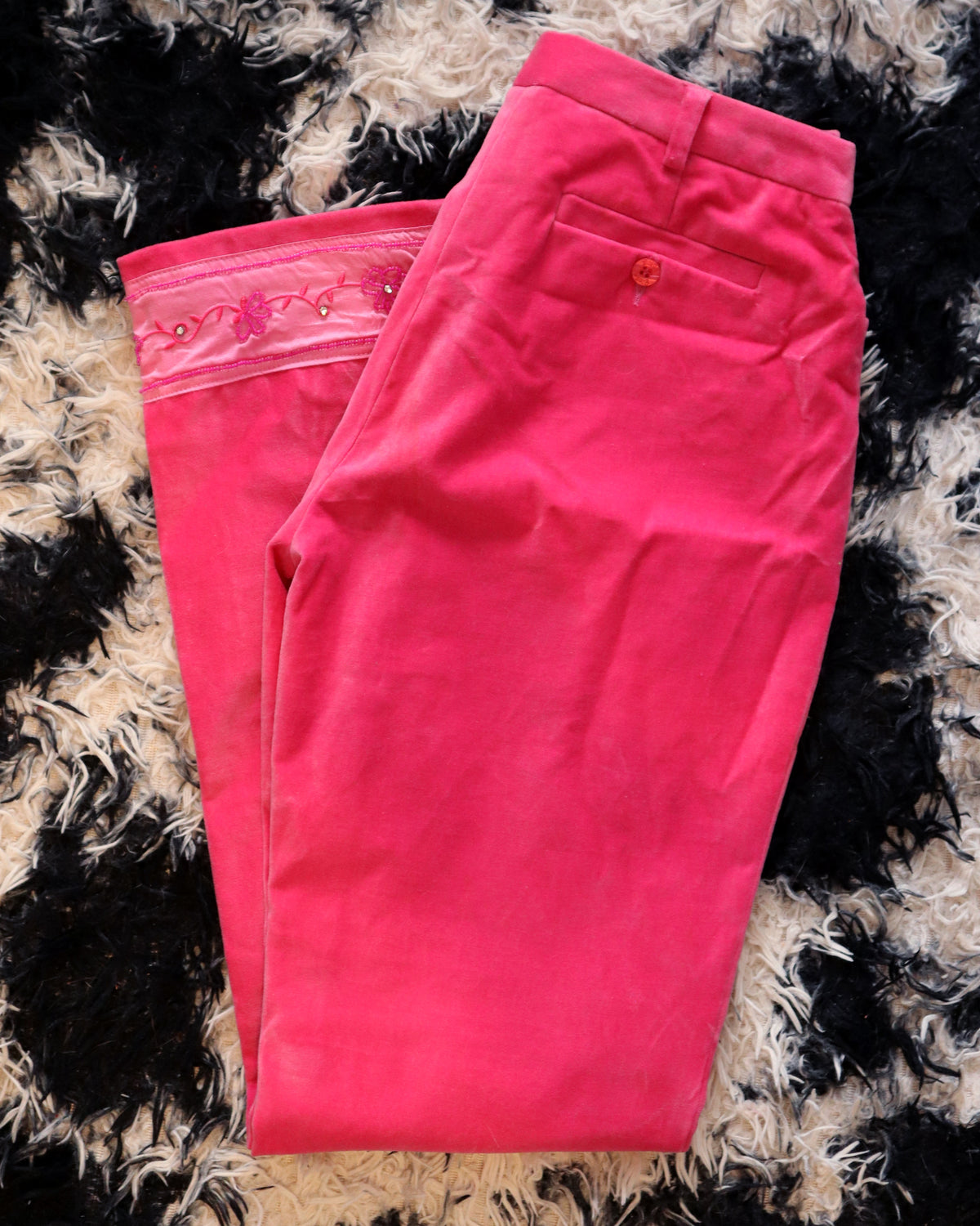 Lilly Pulitzer Pink Velveteen Pants