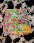Cavalli Jeans watercolor mini skirt