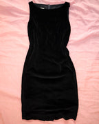 Vintage Betty Barclay Black Velvet Dress