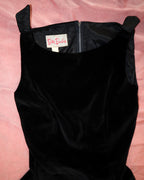 Vintage Betty Barclay Black Velvet Dress