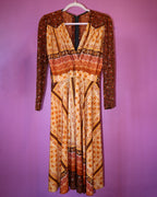 Vintage 70s Floral Maxi Dress