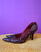 Donald J Pliner Jacquard Tapestry Heels