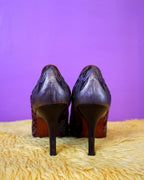 Donald J Pliner Jacquard Tapestry Heels