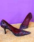 Donald J Pliner Jacquard Tapestry Heels