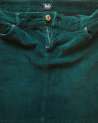 Dolce & Gabbana Green Corduroy Mini Skirt