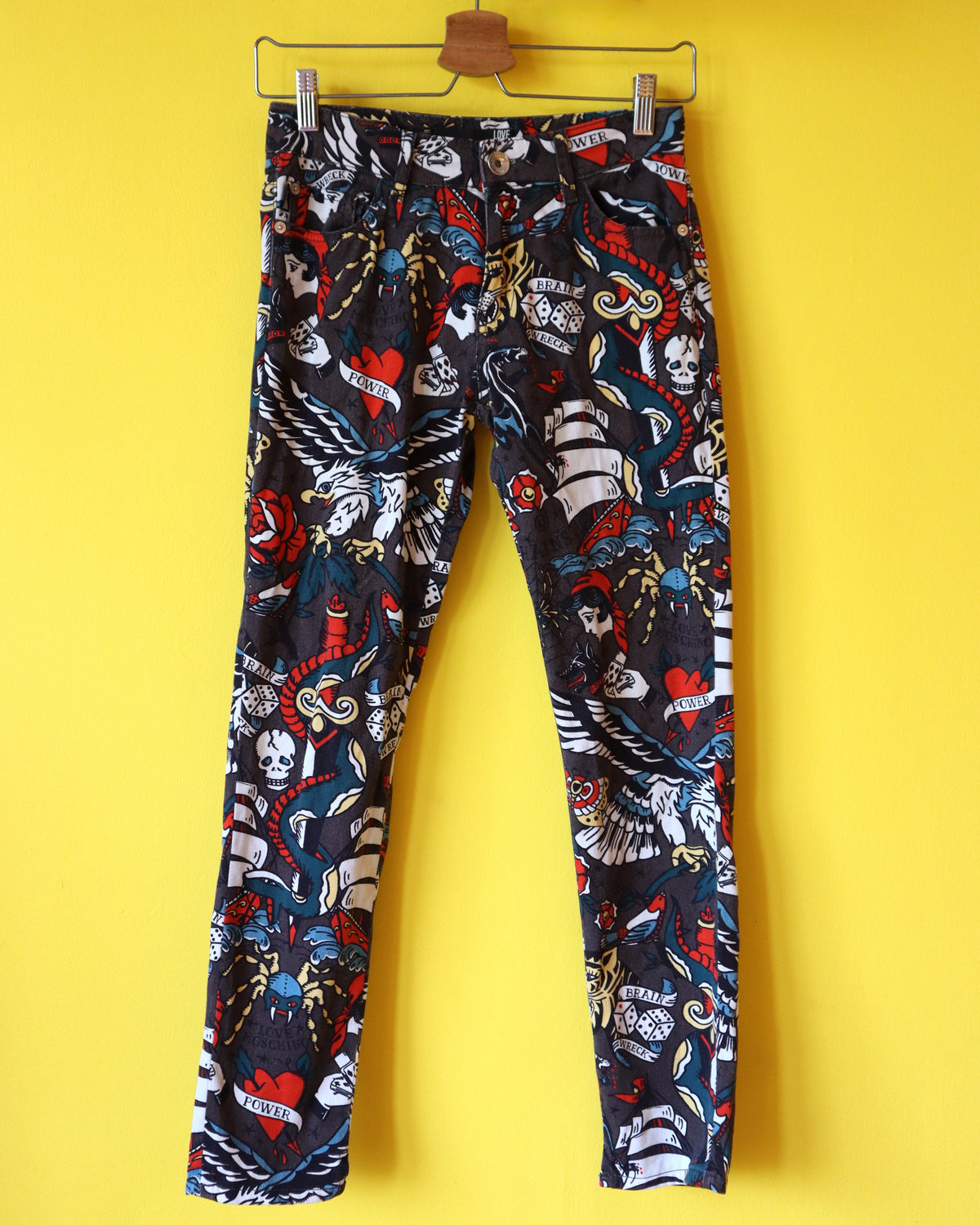 Love Moschino Tattoo Print Pants