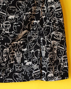 Moschino Jeans Faces Print Skirt