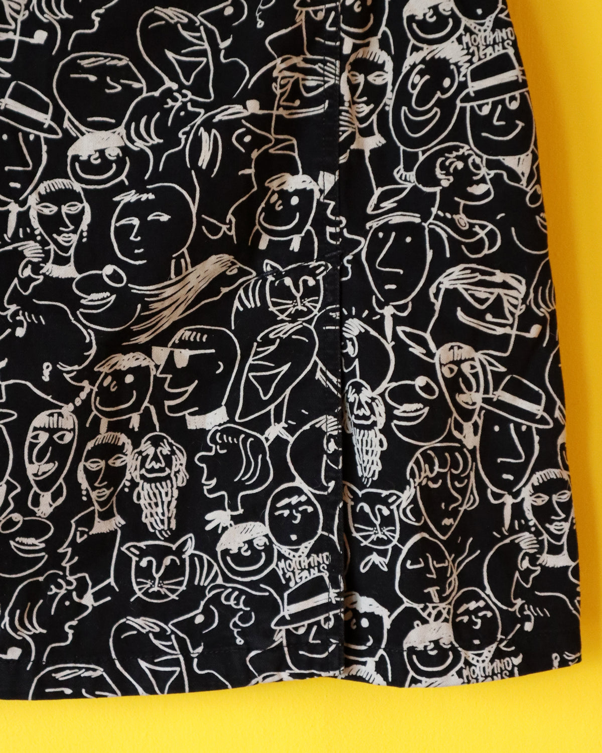 Moschino Jeans Faces Print Skirt