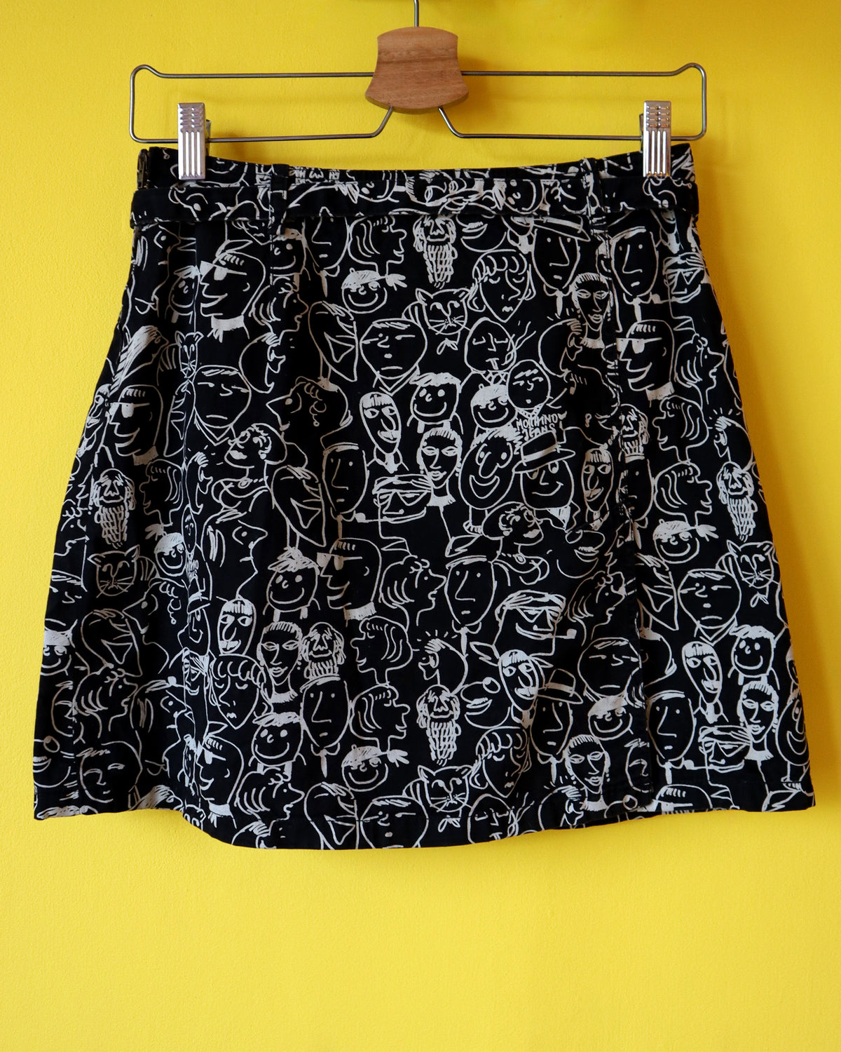Moschino Jeans Faces Print Skirt