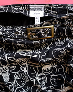 Moschino Jeans Faces Print Skirt