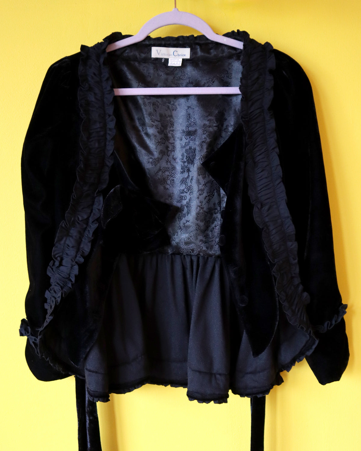 Velvet Bow Blouse