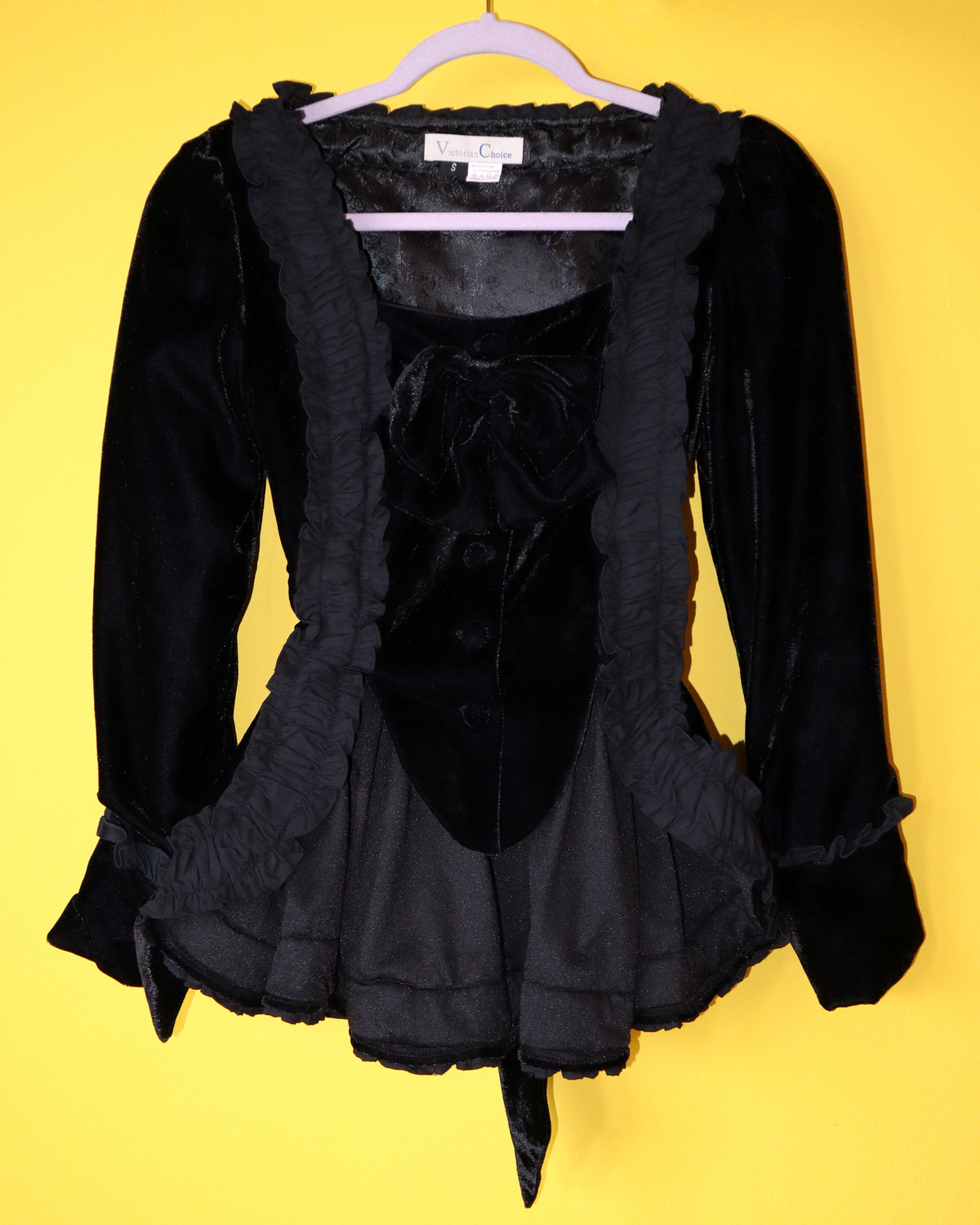 Velvet Bow Blouse