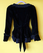 Velvet Bow Blouse