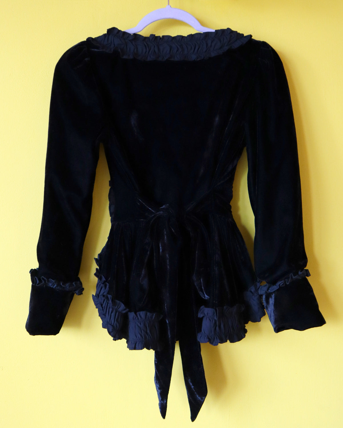 Velvet Bow Blouse