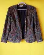 Albert Mill Paisley Velvet Jacket