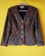 Albert Mill Paisley Velvet Jacket