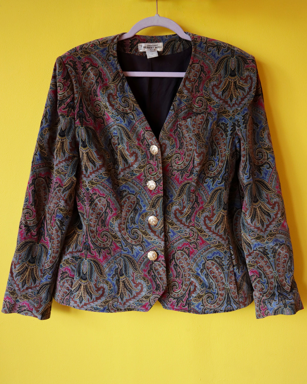 Albert Mill Paisley Velvet Jacket
