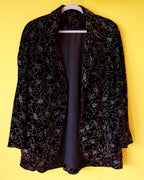 Floral Embroidered Velvet Jacket