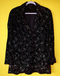 Floral Embroidered Velvet Jacket