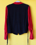 Bob Mackie Embroidered Silk Blouse