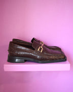 Brown Croc Loafers