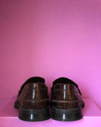 Brown Croc Loafers