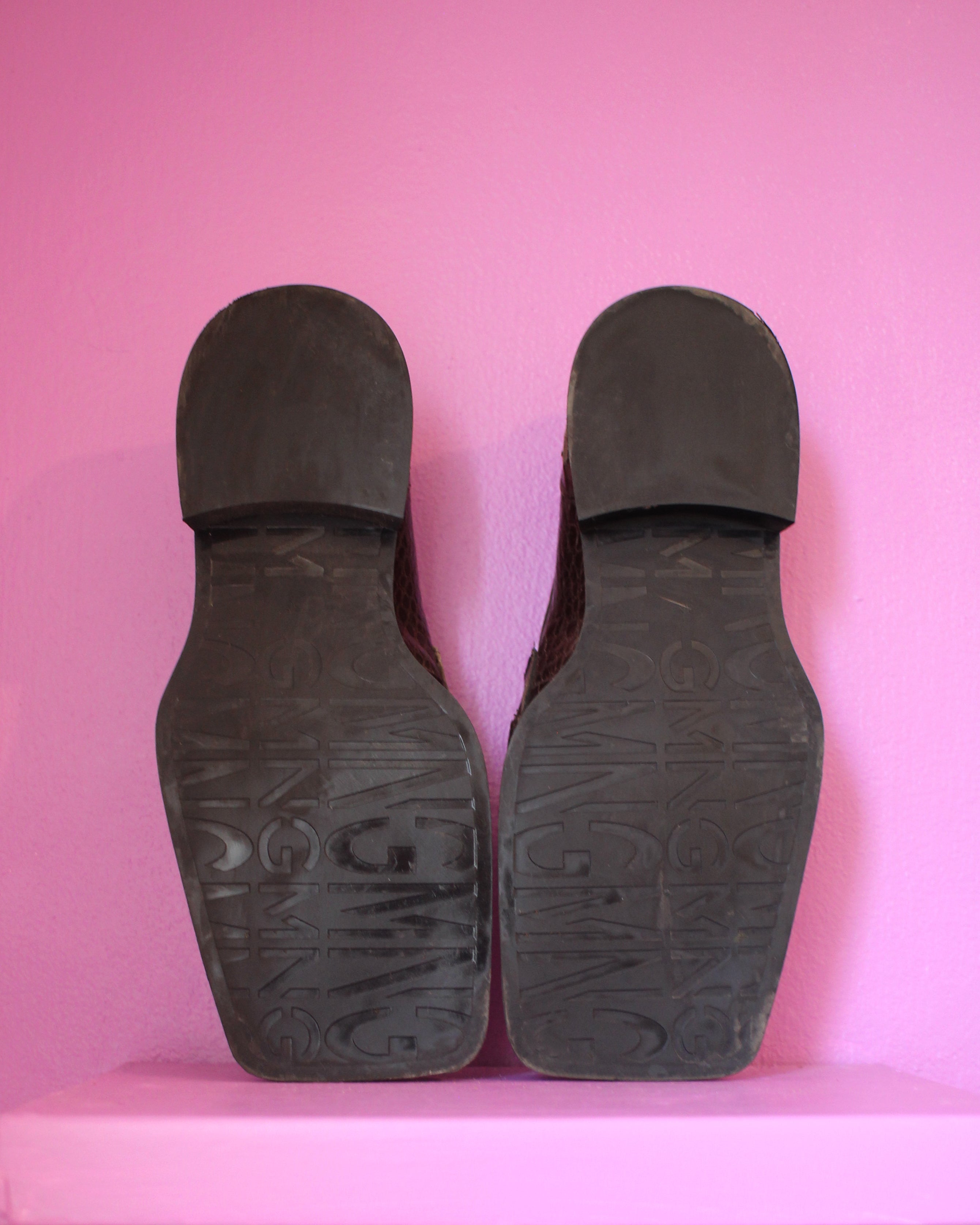 Brown Croc Loafers